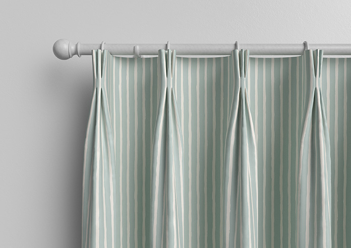 Vintage Stripe, Aqua - Made to Measure Curtains - Image 11